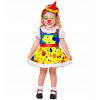 KOSTÝM DIEVČATKO KLAUN ŠATY KLOWN 116