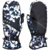 Roxy Jetty Mittens True Black Flowers Dámske Rukavice Veľkosť L