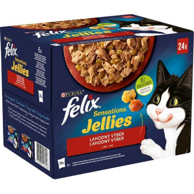 Felix Sensations Jellies v želé 24 x 85 g