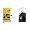 Profitec GO, yellow + Eureka Mignon Silenzio, CR black
