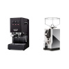 Gaggia New Classic EVO BC, black + Eureka Mignon Specialita, CR chrome