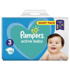 PAMPERS active baby Giant Pack 3 Midi detské plienky (6-10 kg)(inov.2018) 1x90 ks