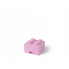 LEGO® úložný box s šuplíkem 25 x 25 x 18 cm světle růžová