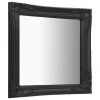Zrkadlo - Nástenné zrkadlo visiace 60x60 cm čierny barokový štýl (Zrkadlo - Nástenné zrkadlo visiace 60x60 cm čierny barokový štýl)