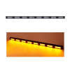 LED výstražná alej 96 W, oranžová, 12 – 24 V, 96× LED, diaľkové ovládanie – IP67, ECE R65, 1231 mm
