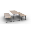 HTI Piknikový set Coni Délka latí: 1750 mm, Typ ukotvení: dlouhé (k zabetonování), Barva konstrukce: zinek