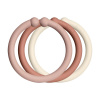 BIBS Loops krúžky 12ks Blush/ Woodchuck/ Ivory