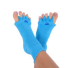 Adjustačné ponožky - BLUE (Zdravotné farebné adjustačné ponožky Happy feet - BLUE)