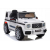 Joko Elektrické autíčko Mercedes Benz AMG G63 6x6 nosnosť 110kg pedál pre rodiča penové kolesá kožená sedadlo pohon 4x4 bielá