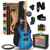 ELEKTRICKÁ GITARA, SADA PRÍSLUŠENSTVA, ZOSILŇOVAČ PYLE 39 PALCOV 4/4