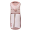 Fľaša na pitie so slamkou Junior 380 ml - blush crush