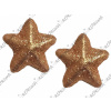 Glitrovaná hviezdička 3,5 cm - medená