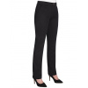 Dámske nohavice Houston elastické Slim fit Chino Brook Taverner Bežná dĺžka 74 cm, Veľkosť 52, Farba Čierna