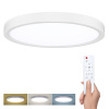 Solight WO8019, LED osvetlenie s diaľkovým ovládačom Estela White, 36W, 2700lm, 30cm, zmena chromatickosti, stmievateľná WO8019