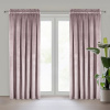 Eurofirany Záves 140x270 cm zamatový matný púdrovo ružový na riasiacu pásku MELANIE