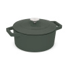 Pekáč liatinový s pokrievkou 24 cm Matte Green Collection BH-6544