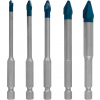 Bosch 5-dielna sada vrtákov EXPERT HEX-9 HardCeramic 4/5/6/8/10 mm 2608900597