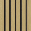 Denpanels Akustický obklad stěny z dubového MDF přírodního akustického filcu černého 119,8 cm