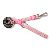 Max&Molly Short Leash Retro Pink - farebné mestské vodítko pre psa, retro vzor, 120 cm - M