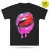 Neon Fluorescent T-Shirt 100% Cotton – Lips - XL