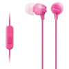 SONY slúchadlá MDR-EX15AP, handsfree, ružové (MDREX15APPI.CE7)