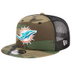 Miami Dolphins - Main Trucker Camo Black 9Fifty NFL Šiltovka nastaviteľná