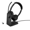 Jabra Evolve2 55/Stereo/ANC/USB/BT-USB/Bezdrať/MS/Stand/Čierna 25599-999-989