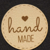 Štítok - Handmade Materiál/farba: Karamel kož.
