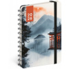NOTIQUE Špirálový 18-mesačný diár Petito – Japonsko 2025/2026, 13 x 18 cm
