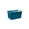 KIS Box Bi-Box L, 40L, tyrkysový, 35x55x28 cm, s vekom