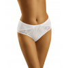 Nohavičky s čipkovým lemom a prúžkovaným vzorom eco-ZI Wolbar, Veľkosť 5/XL, Farba Biela
