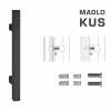 FT - MADLO kód 831 25x25 mm SP ks CIM - čierna matná (FNO) 400 mm 25x25 mm – cena za ks