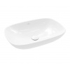 Villeroy & Boch Loop&Friends Umývadlo na dosku, 62x42 cm, bez prepadu, CeramicPlus, Stone White 4A5001RW