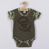 Dojčenské body s krátkym rukávom New Baby Army girl Zelená 56 (0-3m)