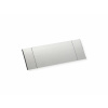 Power Frame Cover 3-pozície, 257 x 88 x 42 mm, hliníkový kryt, nerezová farba, zvnútra čierny