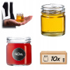 10x SKLENENÝ POHÁR 40ml POHÁRIK NA KORENIE MED