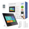 Bezdrôtový alarm PNI SafeHouse HS670 WiFi GSM 4G, farebná dotyková obrazovka, 99 bezdrôtových zón, podporuje 5 telefónnych čísel, volanie na alarm a SMS, kompatibilný s aplikáciou Tuya Smart
