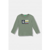 Detské tričko s dlhým rukávom United Colors of Benetton zelená farba, s potlačou, 3I1XG10JZ 3I1XG10JZ.P.seasonal 98