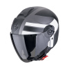 Prilba Scorpion EXO-CITY II BLUR Matt Silver Black White Veľkosť: XXL (63-64 cm)