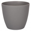 Plastkon Ella Mat dekoratívny kvetináč šedý (25 cm)