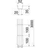 OBO Bettermann 6000054 mriežkový žľab (d x š x v) 3 m x 50.00 mm x 35.00 mm 3 m; 6000054