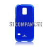 Silikónový obal Samsung Galaxy S5 Mini – Jelly Glittery – modrá