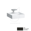 LAUFEN KARTELL Umývadielko s otvorom pre batériu 46 x 46 cm čierna lesklá H8153310208141