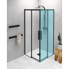 Polysan ALTIS LINE BLACK sprchové posuvné dvere 880-900x2000 mm pre rohový kút sklo Číre SPH AL1592B