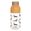 Quokka Plastová fľaša Ice Dachshund 570 ml 20x7 oranžová