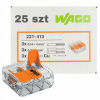 WAGO 221-413 RÝCHLOKONEKTOR SVORKA 3x0,14-4 mm2 2 5 KS