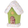 MagicHome Dekorácia domček zelený 16 cm závesný