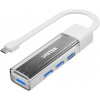 Unitek USB C/USB A obojsmerný 5Gbps rozbočovač biely