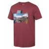 Pánske bavlnené tričko Husky Tee Skyline M bordo M