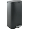 Spirella pedálový odpadkový kôš Akira, matný sivý, oceľ, soft-close, 50 l